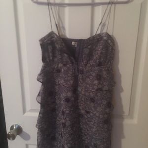 Purple summer floral dress